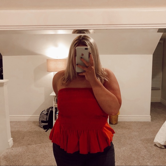 Free People Tops - Free People Red Tube Top